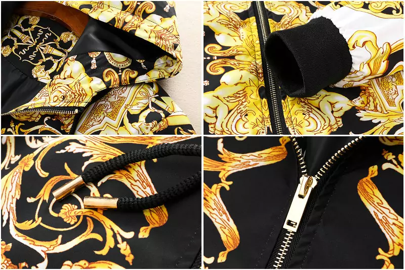 veste versace classic v2 flower hoodie